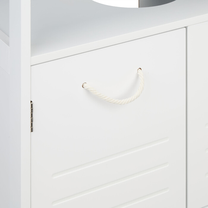 Relaxdays Waschbeckenunterschrank mit Seilgriffen