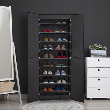 Relaxdays Schuhschrank Stoff 30 Paar Schuhe