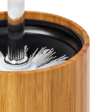 Relaxdays WC-Bürstenhalter Bambus