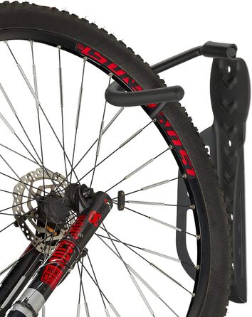 Relaxdays Fahrrad Wandhalterung, 6er Set, Fahrradaufhängung bis 25 kg, vertikal, Wand Fahrradhalter, Metall, schwarz