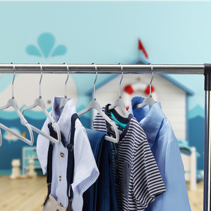 Relaxdays Kinderkleiderbügel Samt