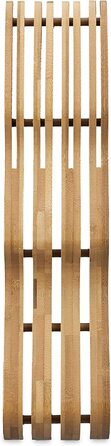 Relaxdays Messerblock Schublade, Bambus, 7 Messer, HxBxT: 5x9,5x40cm
