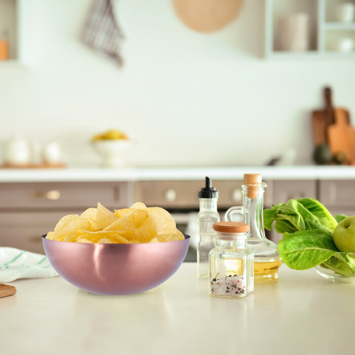 Relaxdays Salatschüssel aus Edelstahl
