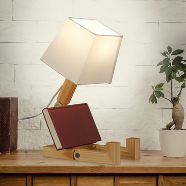 Relaxdays Tischlampe Roboter verstellbar