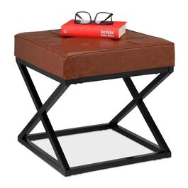 Relaxdays Sitzhocker mit Kunstleder