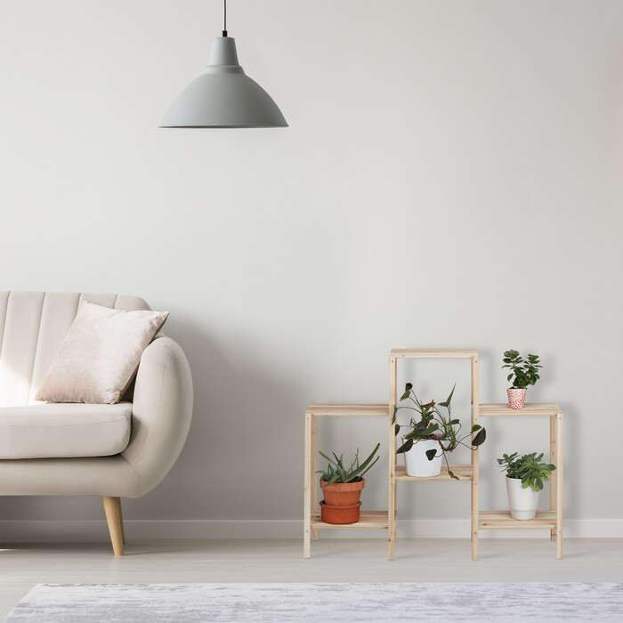 Relaxdays Pflanzenregal Holz