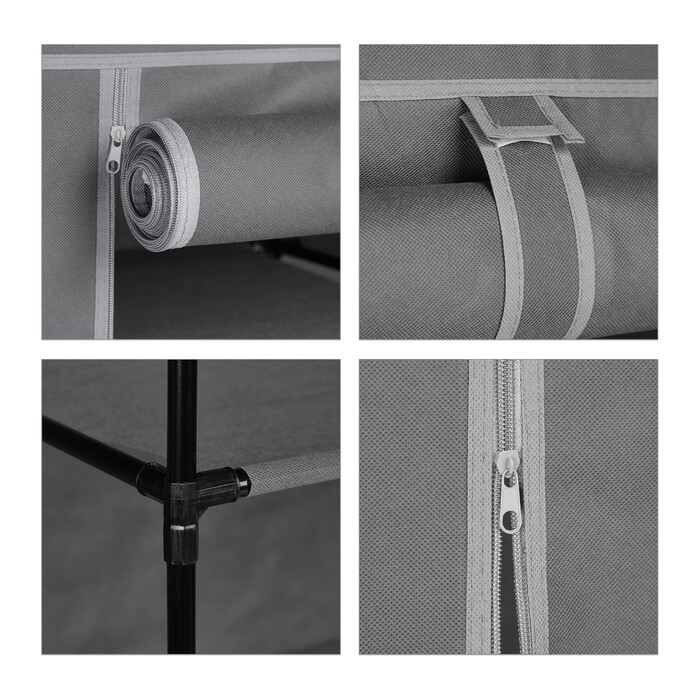 Relaxdays Schuhschrank Stoff 9 Fächer