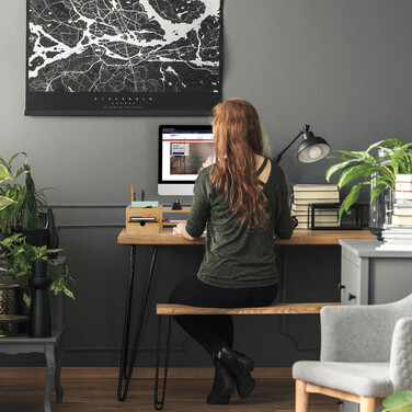 Relaxdays Monitorständer aus Bambus
