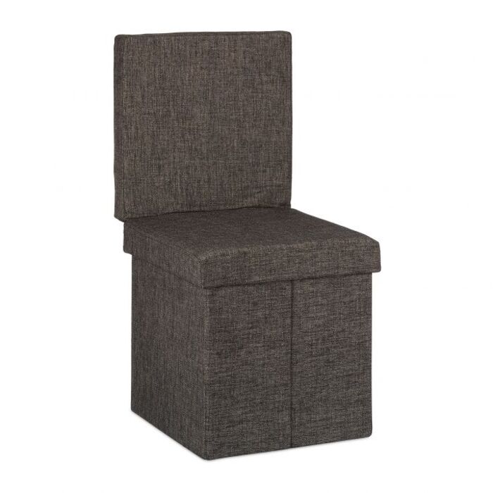 Relaxdays Faltbarer Sitzhocker mit Lehne