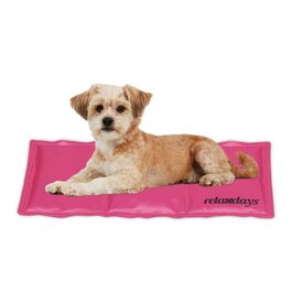 Relaxdays Pinke Kühlmatte für Hunde