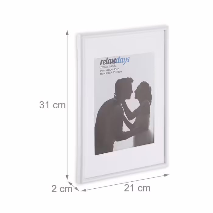Relaxdays Bilderrahmen 2er Set 20x30 cm