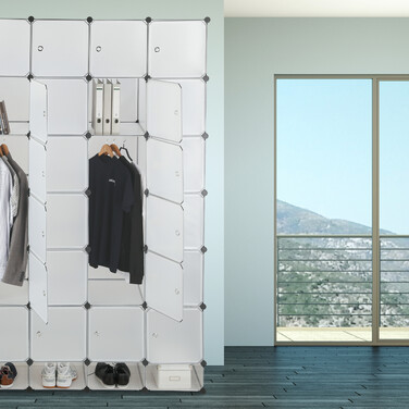 Relaxdays XXL Kleiderschrank Stecksystem