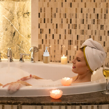 Relaxdays Seifenspender Bambus