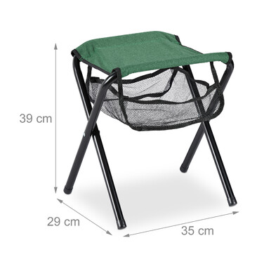 Relaxdays Grüner Klapphocker bis 120 kg