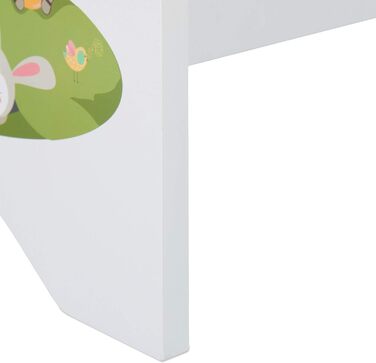 Relaxdays Kinder Bücherregal, 4 Hängefacher, Lagerfeuer Kindermotiv, Bücheraufbewahrung, HBT: 71x62x29 cm, mehrfarbig