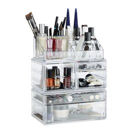 Relaxdays Acryl Make Up Organizer mit 21 Fächern