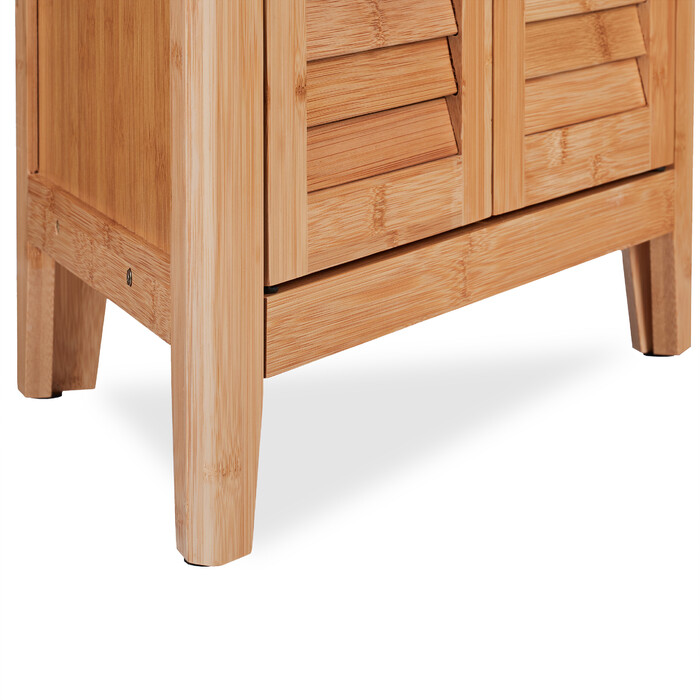 Relaxdays Eckschrank aus Bambus