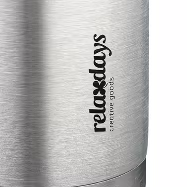 Relaxdays Trinkflasche Edelstahl 500 ml