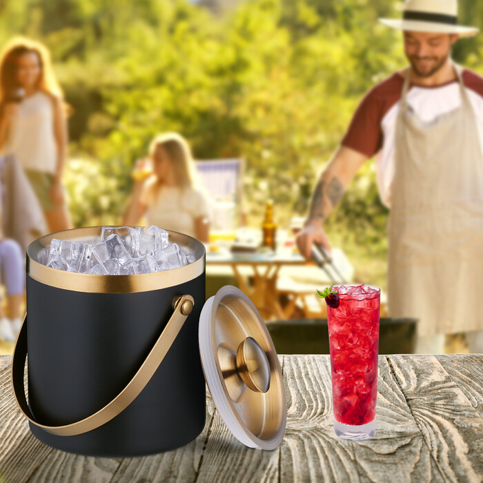 Relaxdays Eiswürfelbehälter mit Deckel