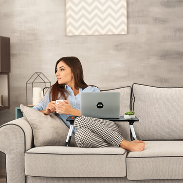 Relaxdays Schwarzer Laptoptisch
