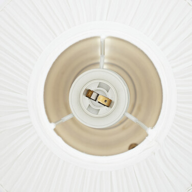 Relaxdays Tischlampe weiß gold