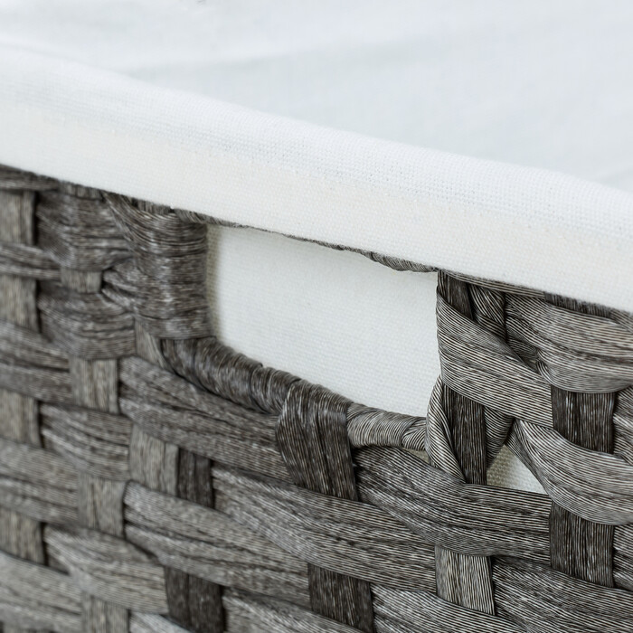 Relaxdays Wäschekorb Rattan-Optik 110 L