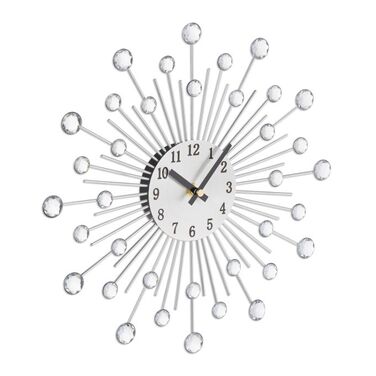 Relaxdays Wanduhr Diamant Ø 33 cm