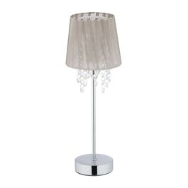 Relaxdays Tischlampe Organza Kristall