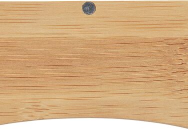 Relaxdays Tuchspender, Bad & Büro, 2 Fächer, modern, Bambus Organizer, HBT 9x30,5x14,5cm, Natur, 1 Stück, Hellbraun