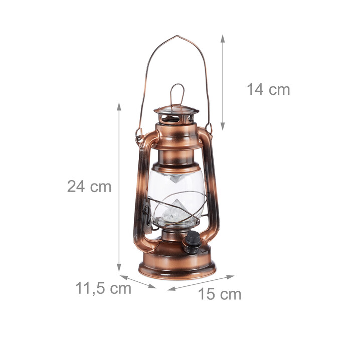 Relaxdays Sturmlaterne LED