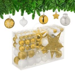 Relaxdays Weihnachtskugeln im 101er Set