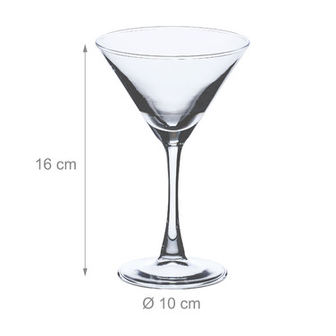 Relaxdays Martini Gläser 6er Set