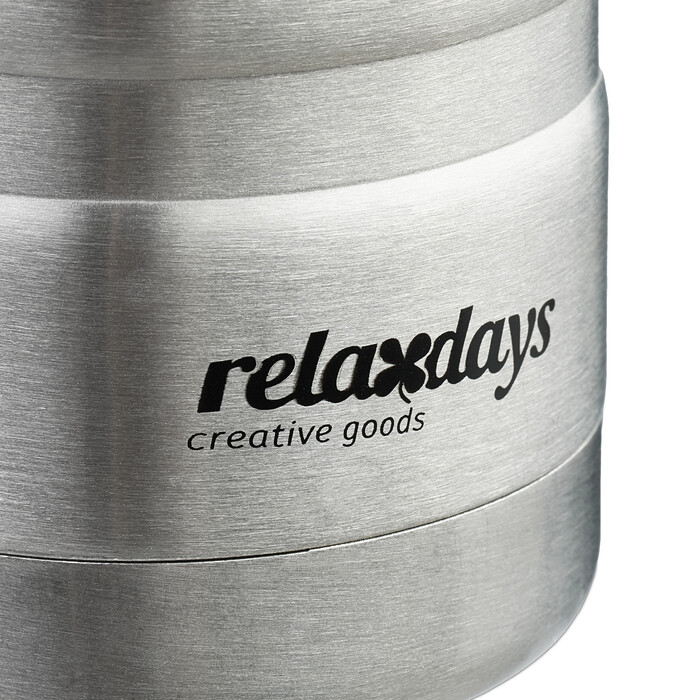 Relaxdays Trinkflasche Edelstahl 400 ml