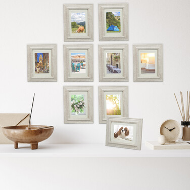 Relaxdays 10er Set Bilderrahmen 13x18 cm