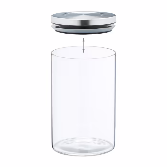 Relaxdays Vorratsgläser 4er Set je 750 ml