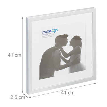 Relaxdays Bilderrahmen 38,5 x 38,5 cm 2er Set