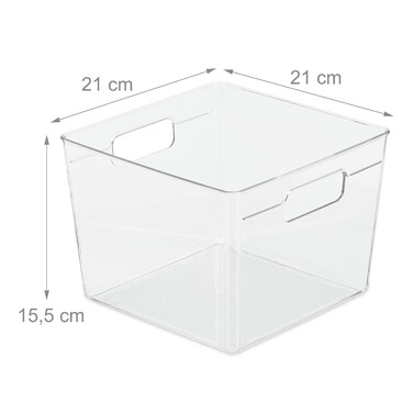 Relaxdays Kühlschrank Organizer mit Griffen