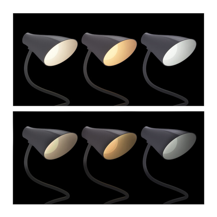 Relaxdays LED Klemmlampe mit Touch-Funktion