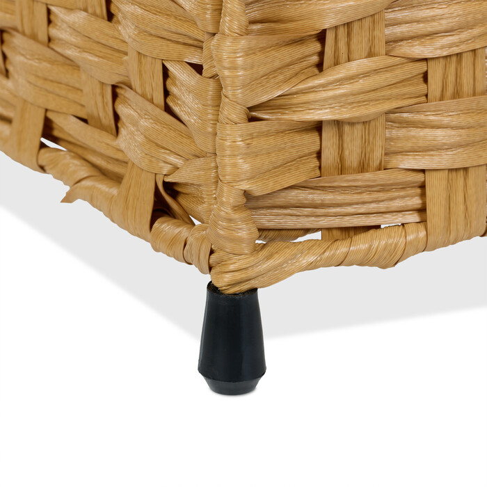 Relaxdays Wäschekorb Rattan-Optik 90 L