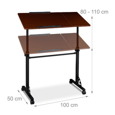 Relaxdays Laptoptisch groß Premium XXL