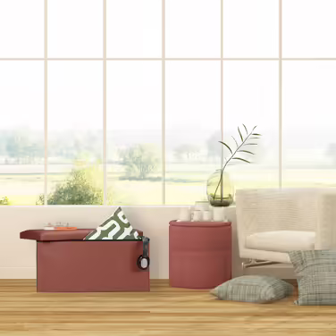 Relaxdays Sitzbank Kunstleder
