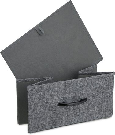 Relaxdays Kommode, 63x80x30 cm, Metall & Holzoptik, 6 Stoff-Schubladen, Moderne Beistellkommode, Mehrfarbig