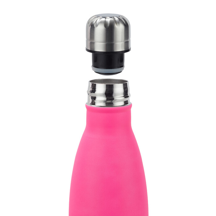 Relaxdays Trinkflasche Edelstahl