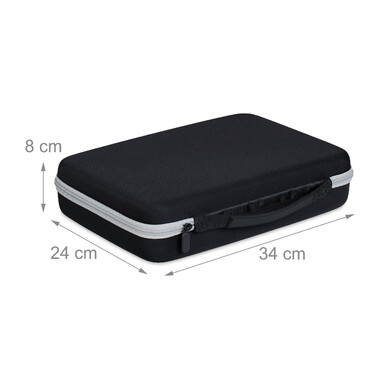 Relaxdays Batterie Koffer mit Tester