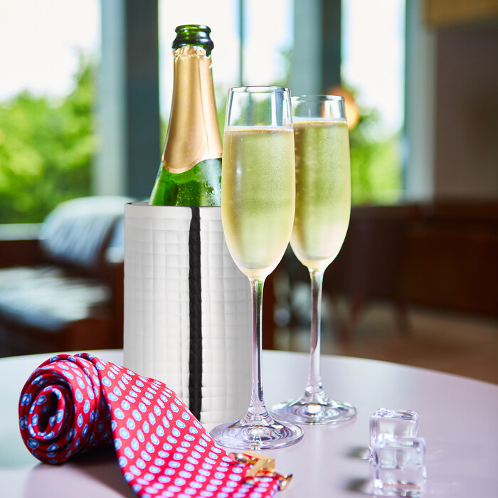 Relaxdays Weinkühler aus Edelstahl