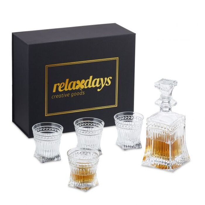 Relaxdays Whisky Set 5-teilig