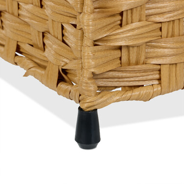 Relaxdays Wäschekorb Rattan-Optik 90 L