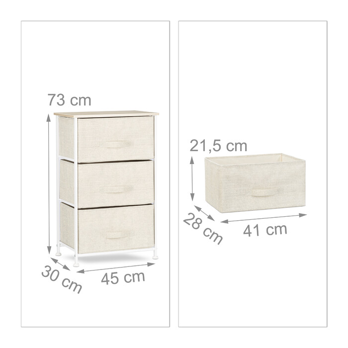 Relaxdays Regalsystem verschiedene Varianten beige